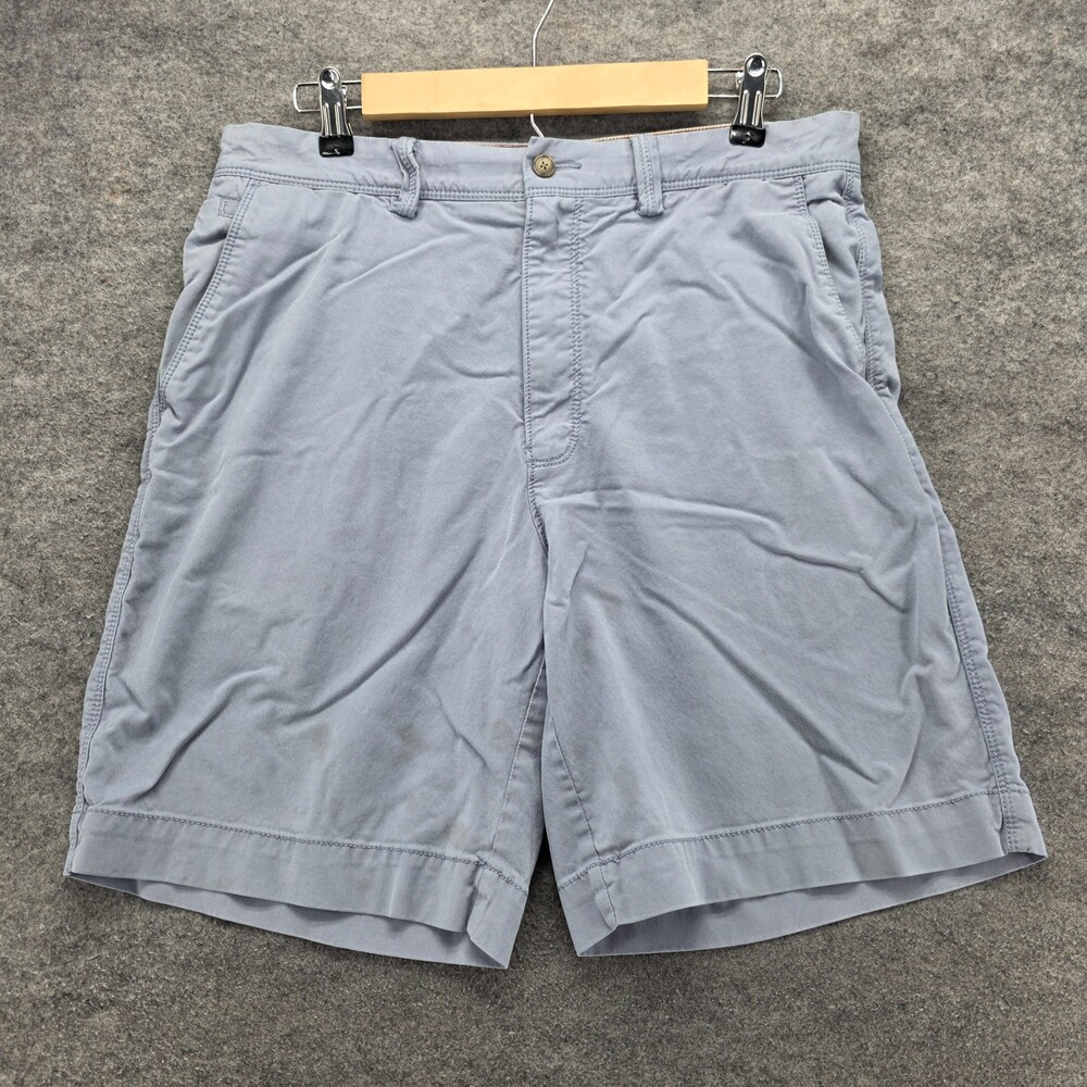 Tommy Bahama Shorts Mens 33 Blue Chino Cotton Lyocell Mid Rise